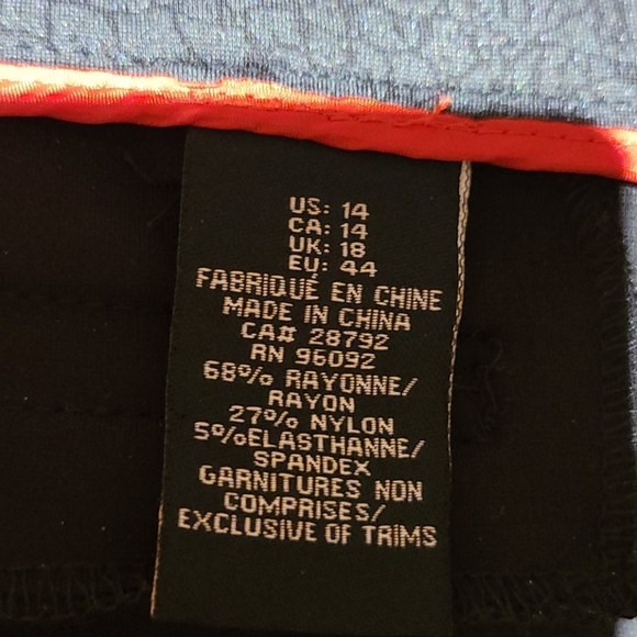 ABS Platinum Snakeskin Skinny pants size 14 - Picture 7 of 7